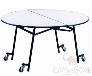 Round PVC Finishing Table with Wheel / Banquet Table,D1500*H760mm