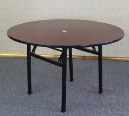 Foldable Round HPL Finishing Table / Banquet Table,D2000*H760mm