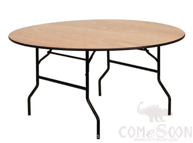 Foldable Round HPL Finishing Table / Banquet Table,D2000*H760mm