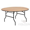 Foldable Round HPL Finishing Table / Banquet Table,D1800*H760mm