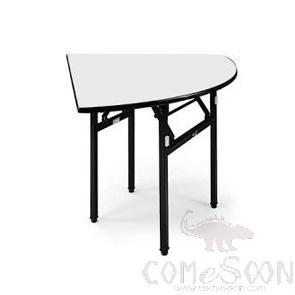 Foldable Quarter Moon HPL Finishing Table / Banquet Table,760*760*760mm