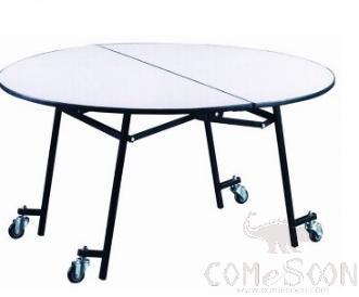 Round HPL Finishing Table with Wheel / Banquet Table,D1500*H760mm