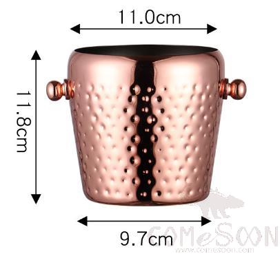 Hammer Point Ice Bucket Copper Color 1L