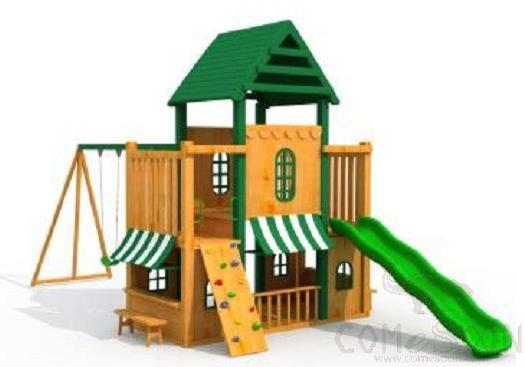 Wood Playground-500*300*380cm ， Playground Castle