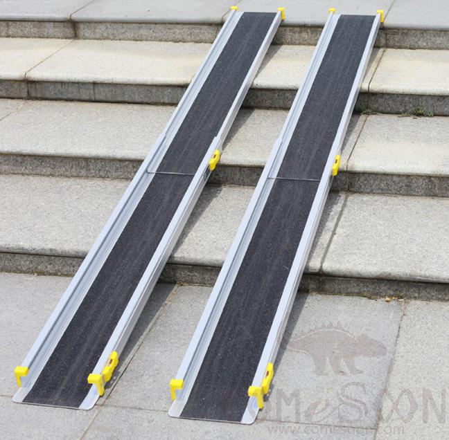 Portable wheelchair ramp