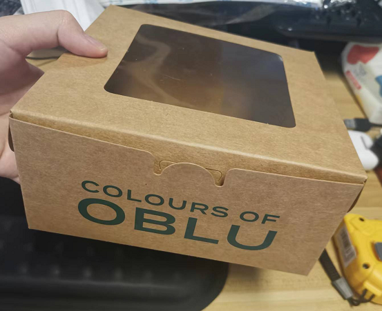 Cake Box 16CM (For 0.5kg) customized LOGO no inner，L16*W16*H7.5cm