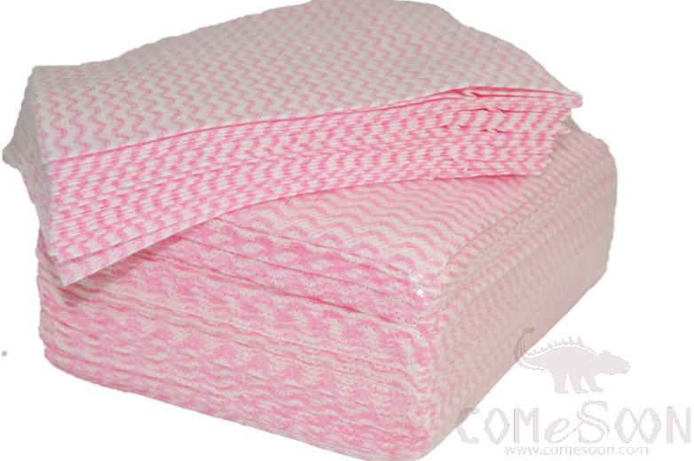 Face Towel For Airline Passengers,Viscose Polyester,100 Pieces,Pink,20*30 cm