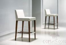 Bar Stools，Solid Wood Leg + Soft Seat Package，490 * 545 * 1020 Mm