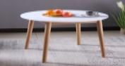 Table，Mdf With Imported Natural White Oak Veneer + White Oak Frame，750*750mm