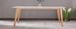 Table，Mdf With Imported Natural Walnut Veneer + White Oak Frame，1200*750*895mm