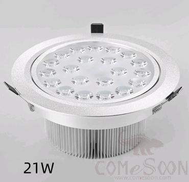 Recessed Ceiling Downlight, White light, 21W, Sunflower Radiator, Hole diameter 160-170mm