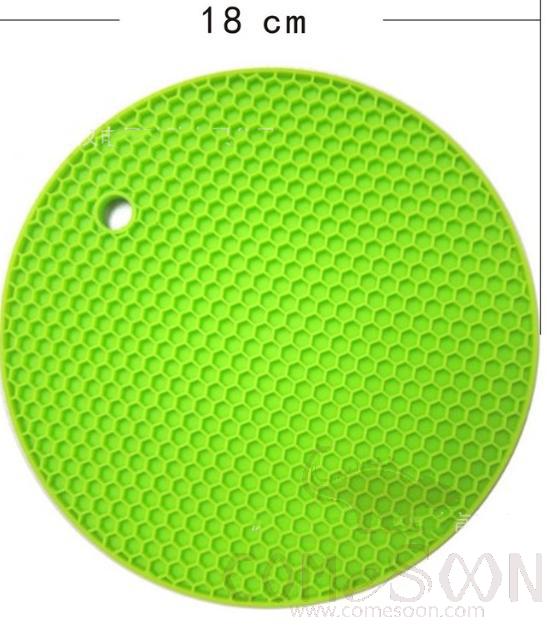 Silicon Coasters，Green，Φ18cm