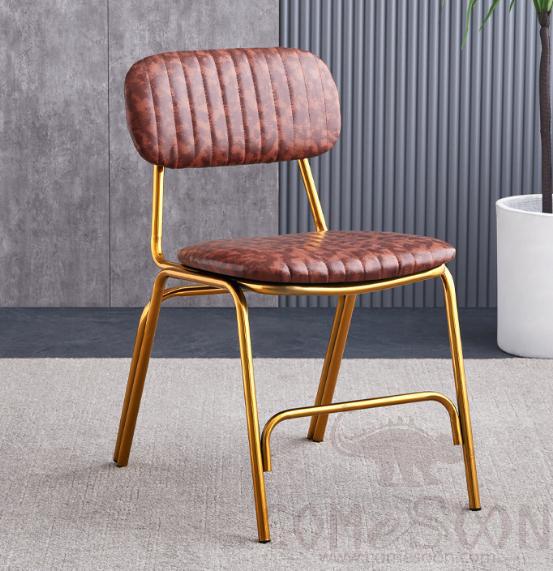 chair,oil wax leather ,43 * 56 * 77 cm