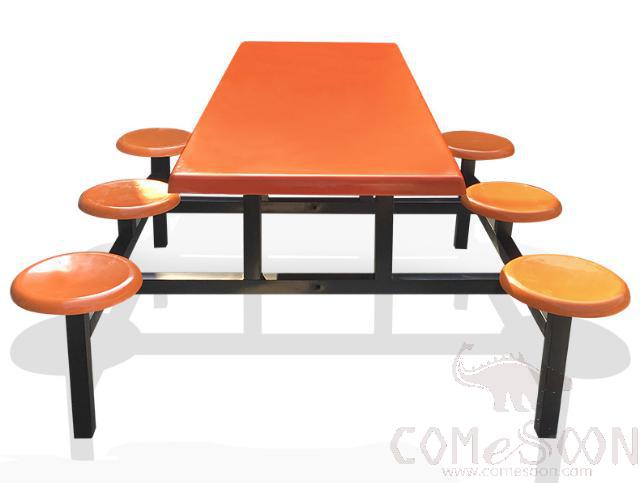 Frp Canteen Tables And Chairs-160*60*75Cm,Plastics And Steel