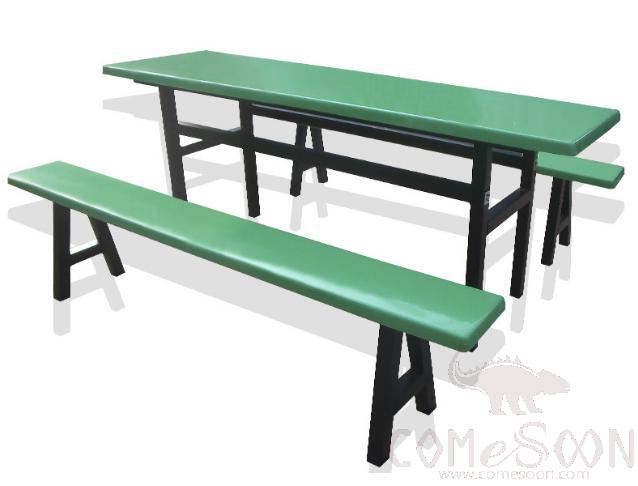 Frp Canteen Tables And Chairs-200*60*75Cm,Plastics And Steel
