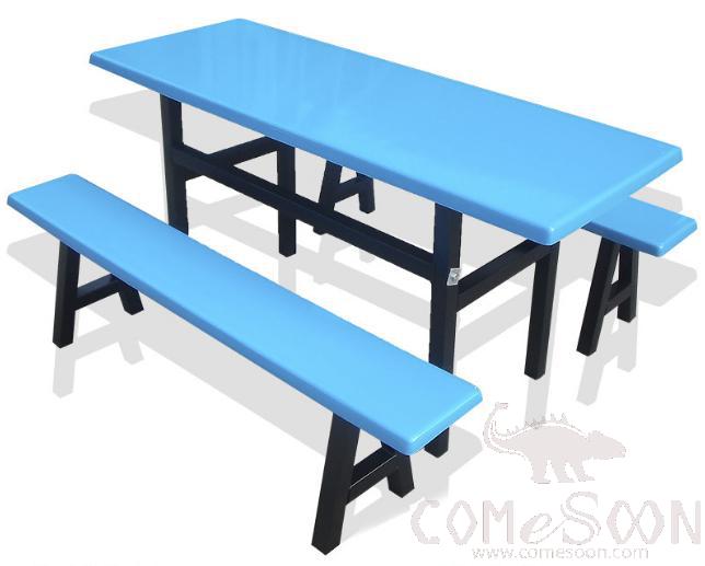 Frp Canteen Tables And Chairs-160*60*75Cm,Plastics And Steel