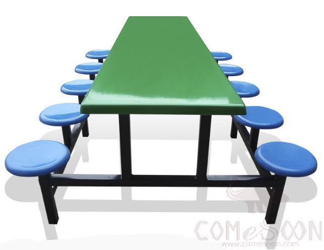 Frp Canteen Tables And Chairs-240*60*75Cm,Plastics And Steel