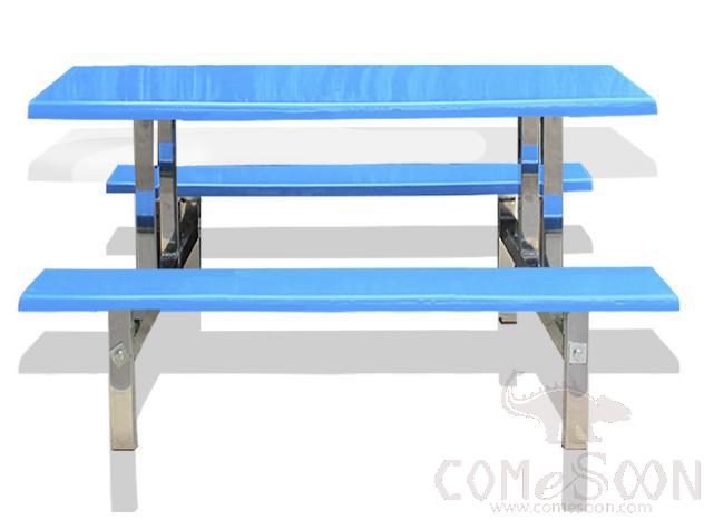 Frp Canteen Tables And Chairs-160*60*75Cm,Plastics And Steel
