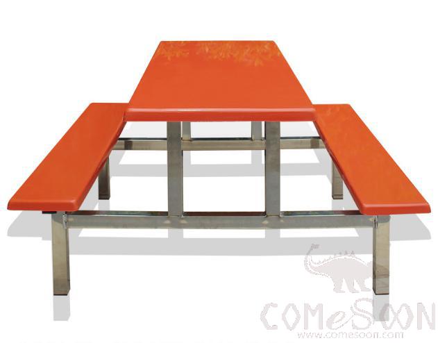 Frp Canteen Tables And Chairs-160*60*75Cm,Plastics And Steel