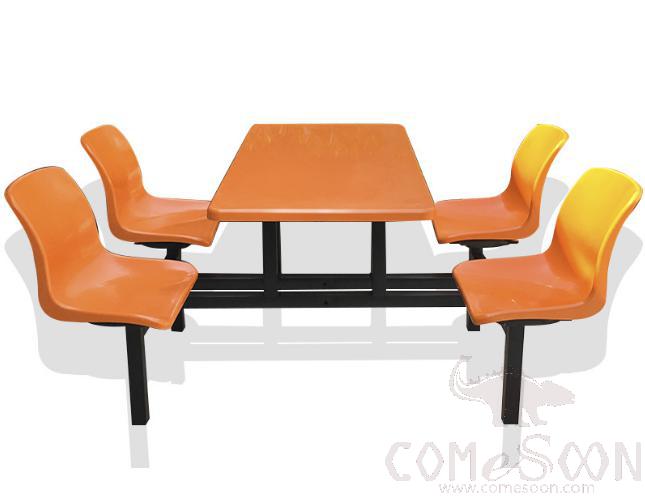 Frp Canteen Tables And Chairs-110*60*75Cm,Plastics And Steel