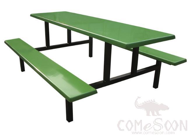 Frp Canteen Tables And Chairs-110*60*75Cm,Plastics And Steel
