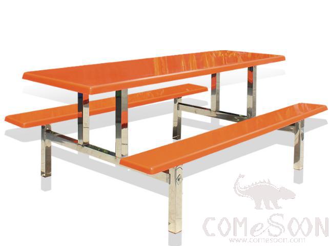 Frp Canteen Tables And Chairs-200*60*75Cm,Plastics And Steel