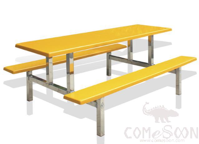 Frp Canteen Tables And Chairs-200*60*75Cm,Plastics And Steel