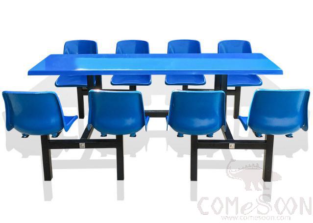 Frp Canteen Tables And Chairs-200*60*75Cm,Plastics And Steel