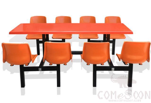 Frp Canteen Tables And Chairs-200*60*75Cm,Plastics And Steel