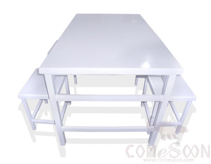 Frp Canteen Tables And Chairs-120*80*75Cm,Plastics And Steel | COMESOON