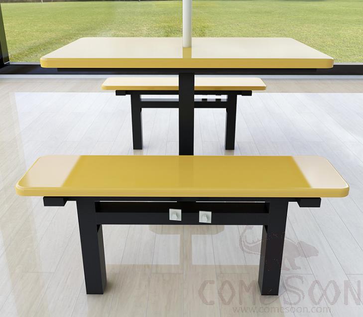 Frp Canteen Tables And Chairs-110*60*75Cm,Plastics And Steel
