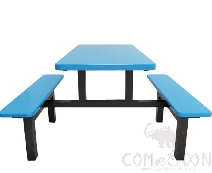 Frp Canteen Tables And Chairs-110*60*75Cm,Plastics And Steel
