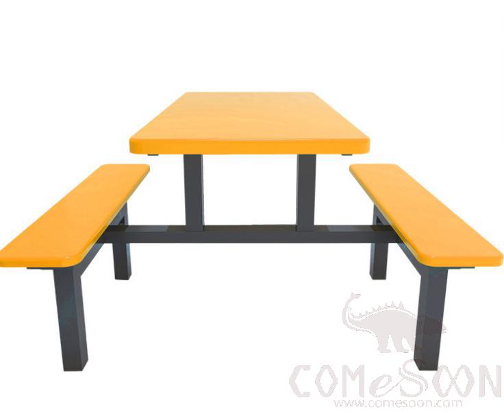 Frp Canteen Tables And Chairs-110*60*75Cm,Plastics And Steel