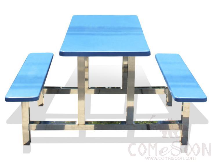 Frp Canteen Tables And Chairs-110*60*75Cm,Plastics And Steel