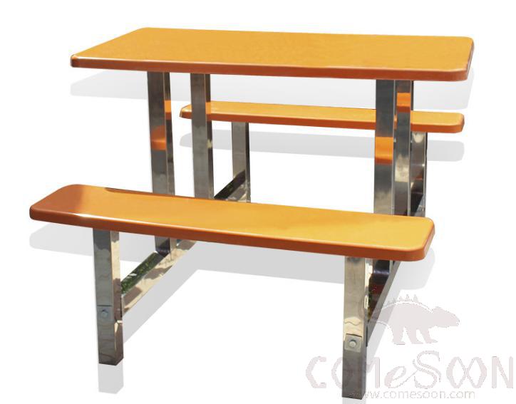Frp Canteen Tables And Chairs-110*60*75Cm,Plastics And Steel
