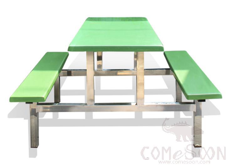 Frp Canteen Tables And Chairs-110*60*75Cm,Plastics And Steel