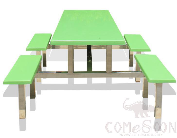 Frp Canteen Tables And Chairs-200*60*75Cm,Plastics And Steel