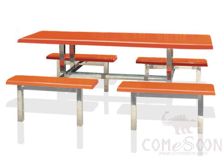 Frp Canteen Tables And Chairs-200*60*75Cm,Plastics And Steel
