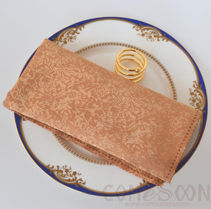Napkin,48*48cm,Brown Floral