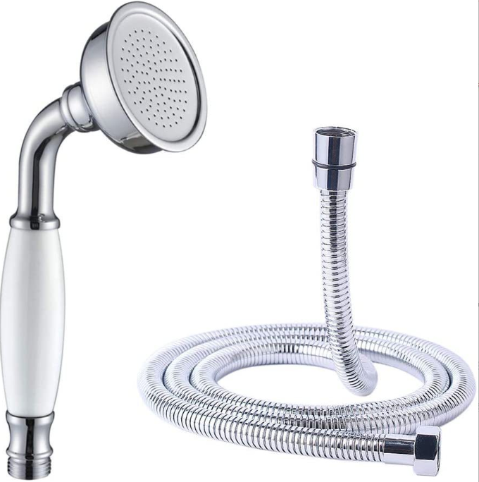 Hand held shower head W/ Hose，H 175mm，Hose，Silver