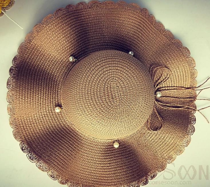 草帽 1-卡其色,56~58cm