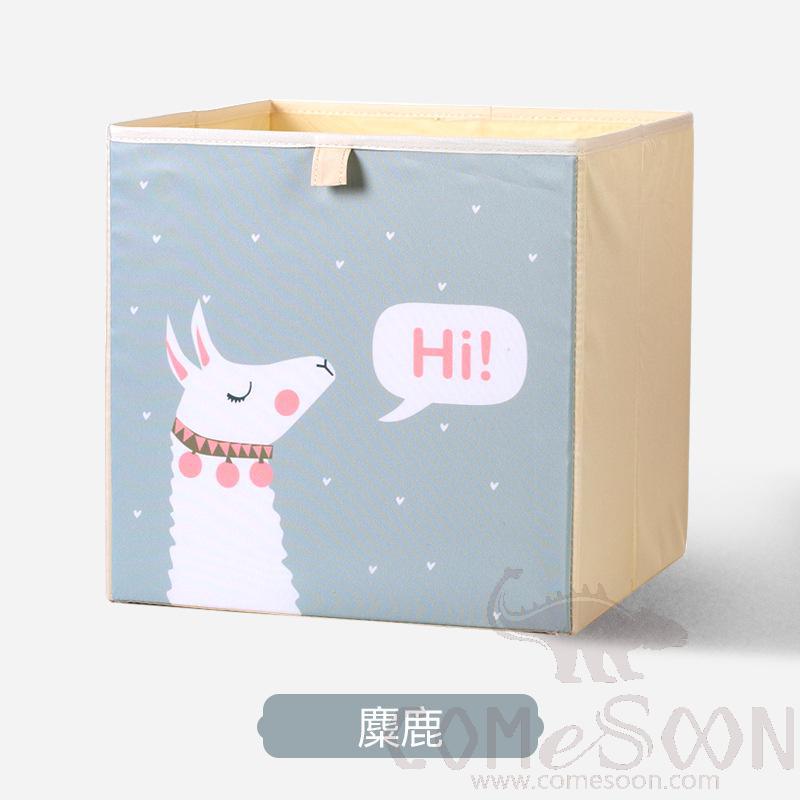 亚麻储物篮-33*33*33cm,防水涂层帆布亚麻+中密度纤维板插片
