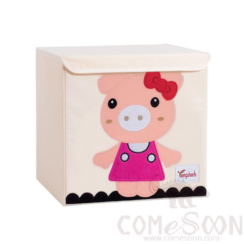 亚麻储物篮-33*33*33cm,防水涂层帆布亚麻+中密度纤维板插片