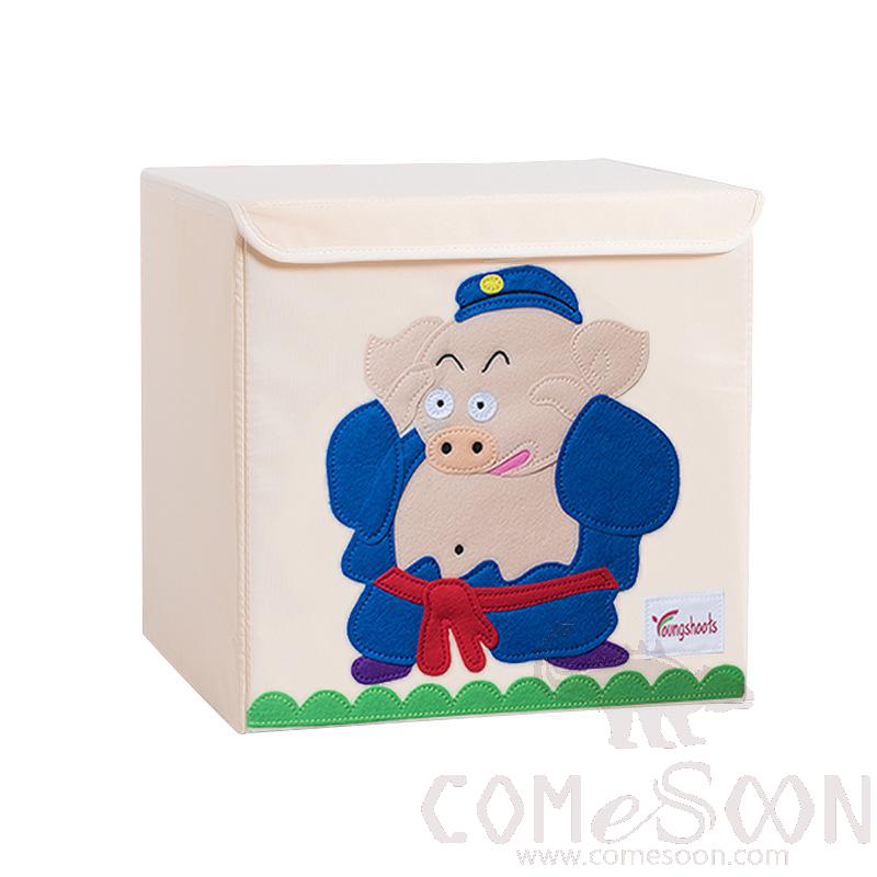 亚麻储物篮-33*33*33cm,防水涂层帆布亚麻+中密度纤维板插片