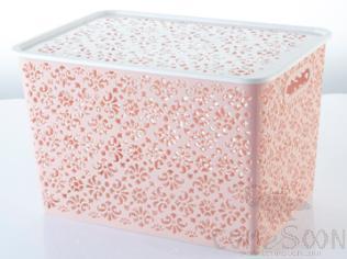 大号中空收纳盒（底）,PP,32*23*23cm
