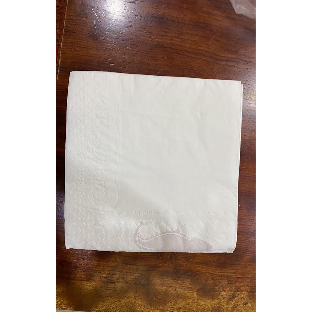 Napkin，23*23cm，White，Double layers