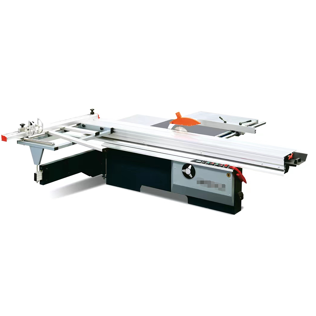 Sliding Table saw- Heavy duty, 3 phase 415volts， Blade bevel range: 0-45º, Electric saw blade lift