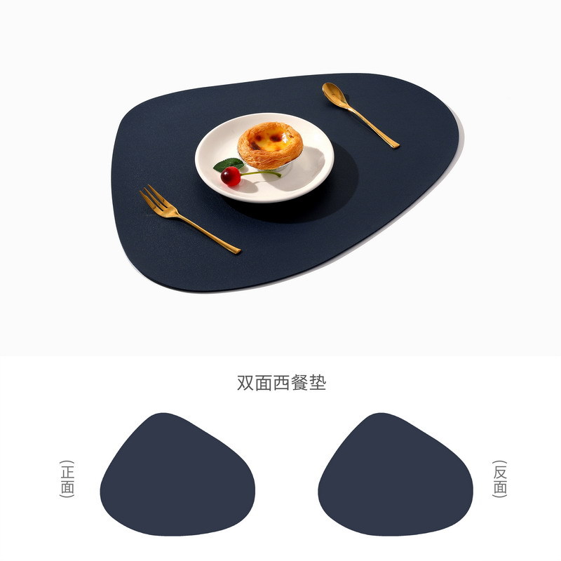 PVC Placemats，L42.5*W34cm，Blue ，Table Mat