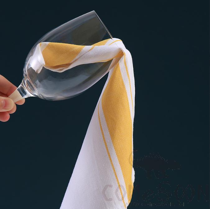 Pure cotton cup cloth, 50*70cm，Yellow