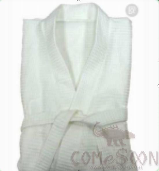 Bath Robe-
waffle-
Cotton,240gs
m,135cm